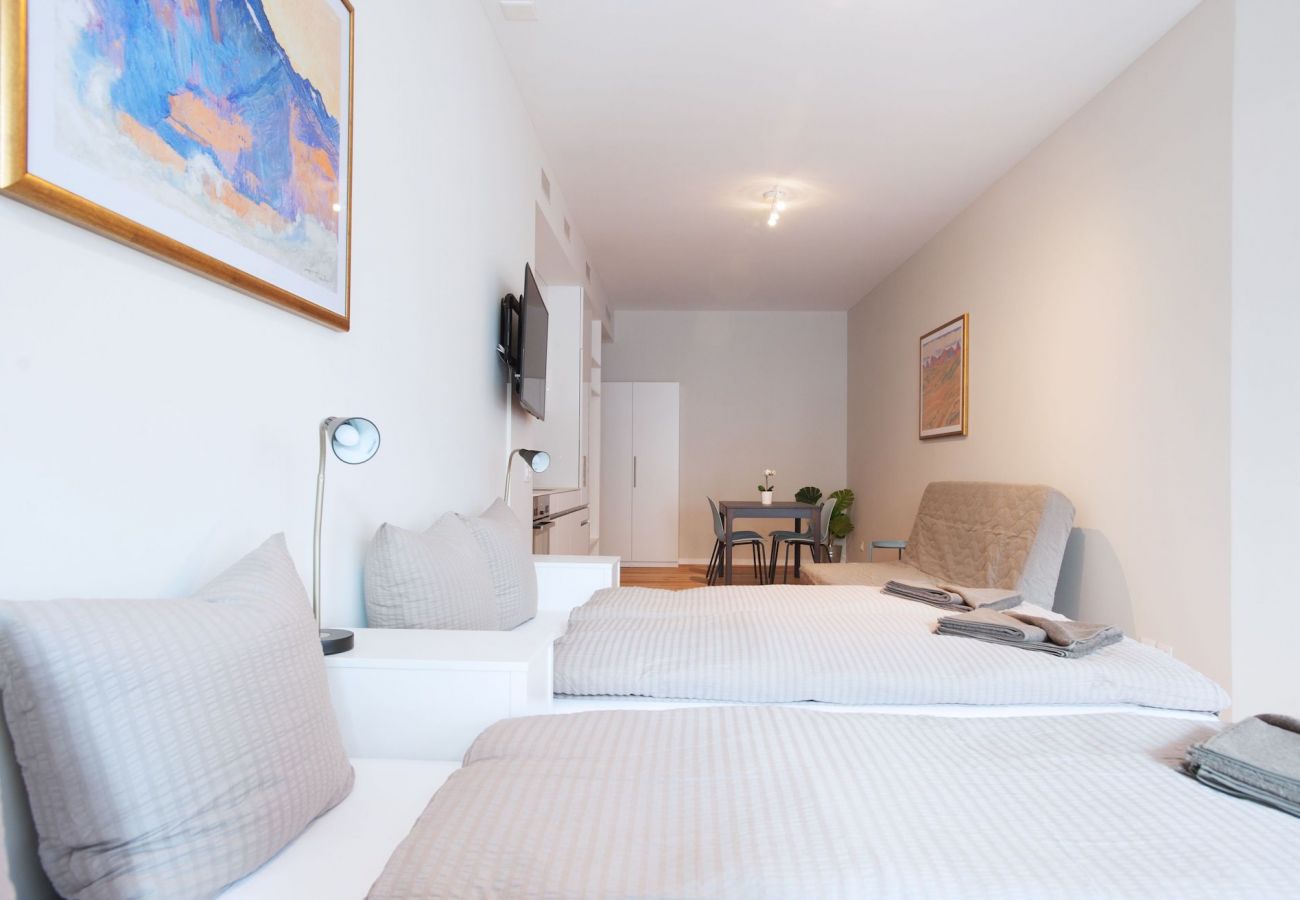 Betten des Hodler I - Marktplatz HITrental Apartments