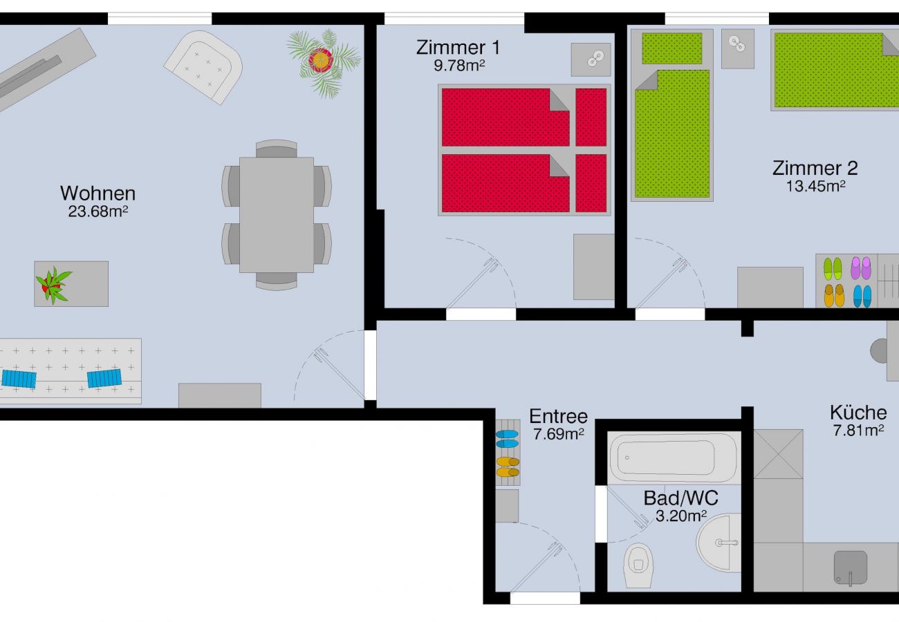 Appartement à Zurich - ZH Bellevue 3 - HITrental Seefeld Apartment