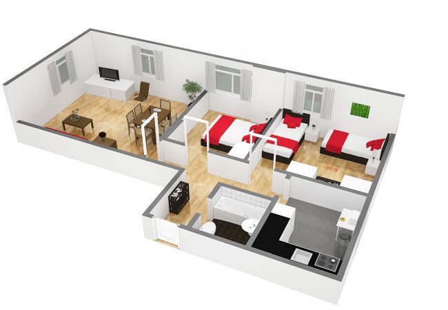 Appartamento a Zürich - ZH Bellevue 3 - HITrental Seefeld Apartment Appartamento a Zürich - ZH Bellevue 3 - HITrental Seefeld Apartment