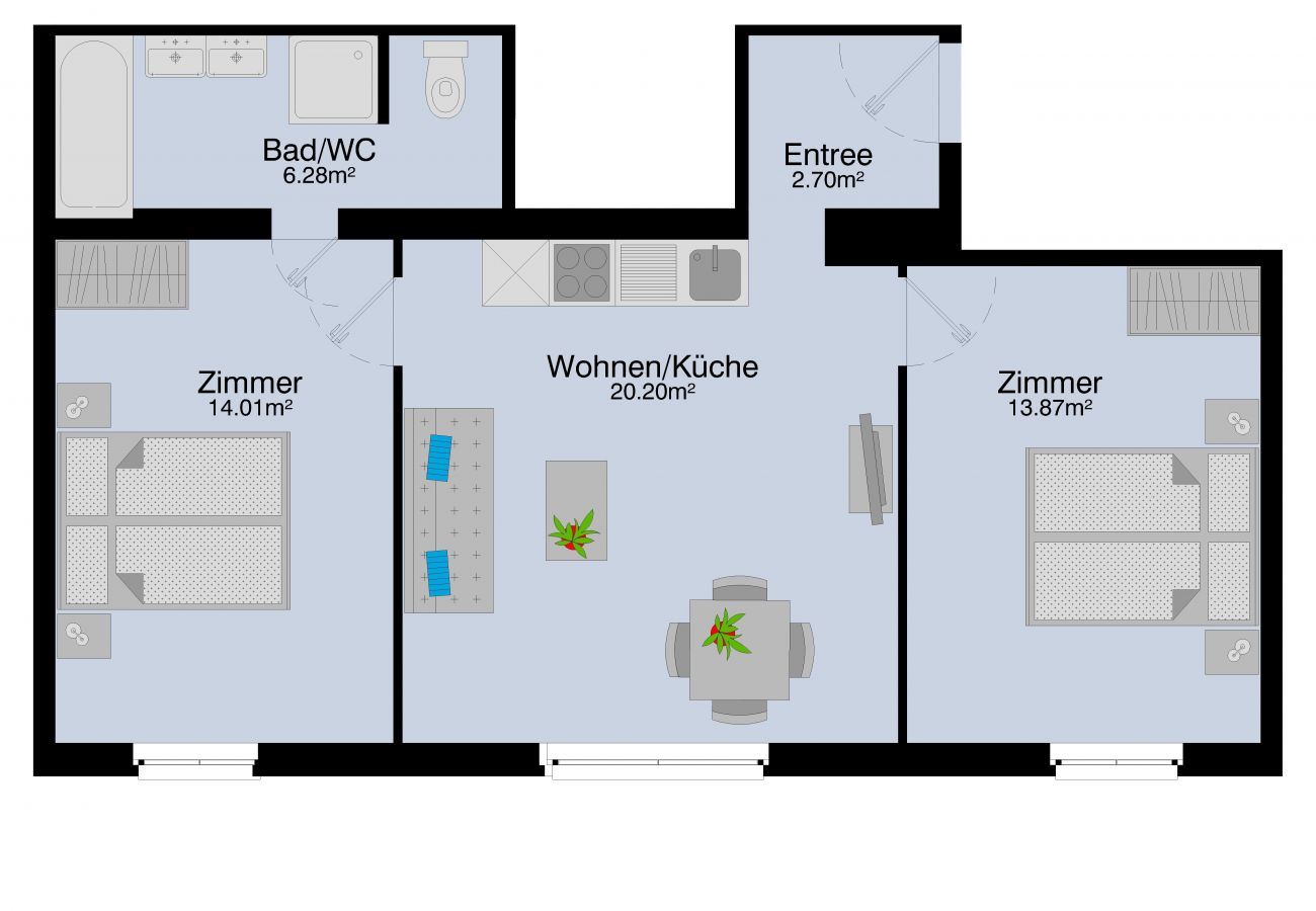 Appartamento a Zurigo - ZH Kuhn - Stauffacher HITrental Apartment