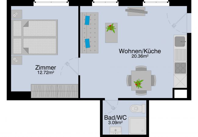 Apartament w Zurich - ZH Raffael - Stauffacher HITrental Apartment