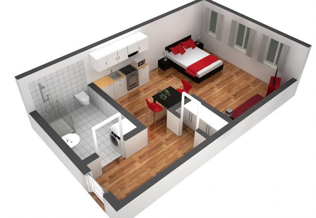 Квартира-студия на Zürich - ZH Doerfli 4 - HITrental Apartment Квартира-студия на Zürich - ZH Doerfli 4 - HITrental Apartment