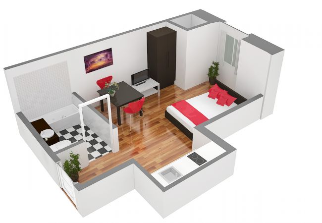 Квартира-студия на Luzern - LU Pluto lV - Old Town HITrental Apartment Квартира-студия на Luzern - LU Pluto lV - Old Town HITrental Apartment