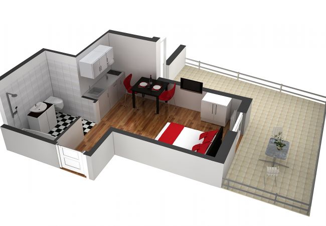 Квартира-студия на Luzern - LU Moon IVa - Old Town HITrental Apartment Квартира-студия на Luzern - LU Moon IVa - Old Town HITrental Apartment
