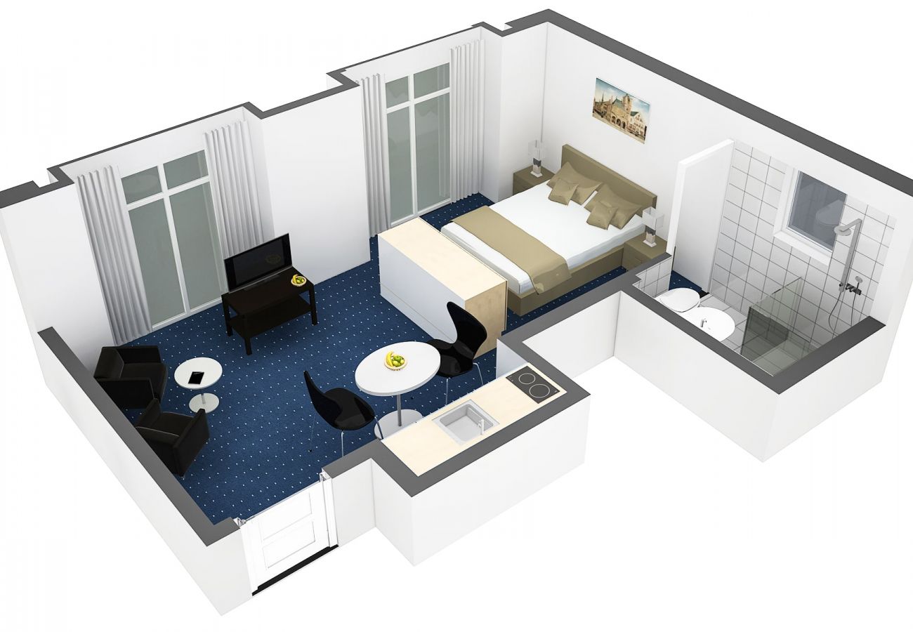 Квартира-студия на Cham - ZG Sunflower II - Zugersee HITrental Apartment