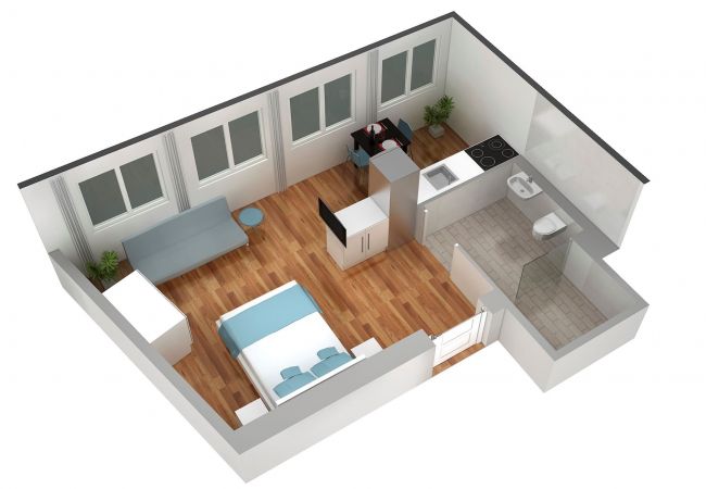 Квартира-студия на Basel - BS Picasso III - Marktplatz HITrental Apartment Квартира-студия на Basel - BS Picasso III - Marktplatz HITrental Apartment